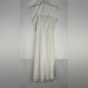 Vintage 1950’s White Slip‎ Square Neck Side Zipper Waist Y2K